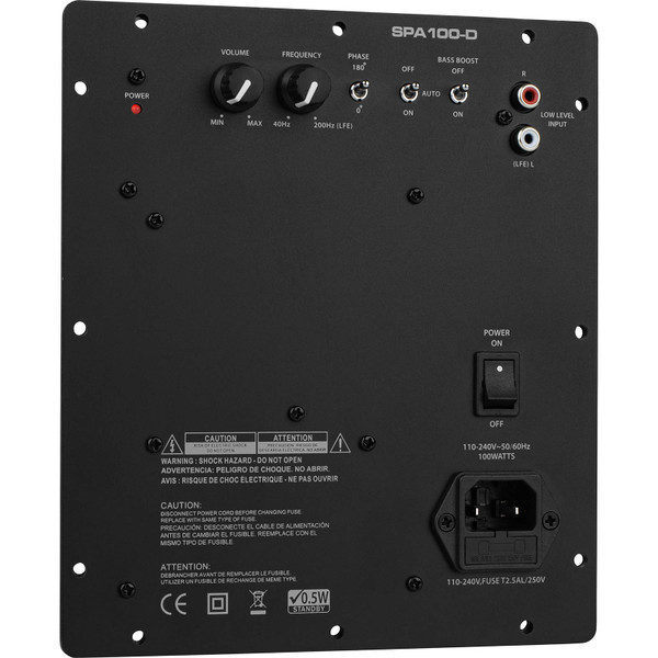 Dayton Audio SPA100-D 100 Watt Class-D Subwoofer Plate Amplifier.