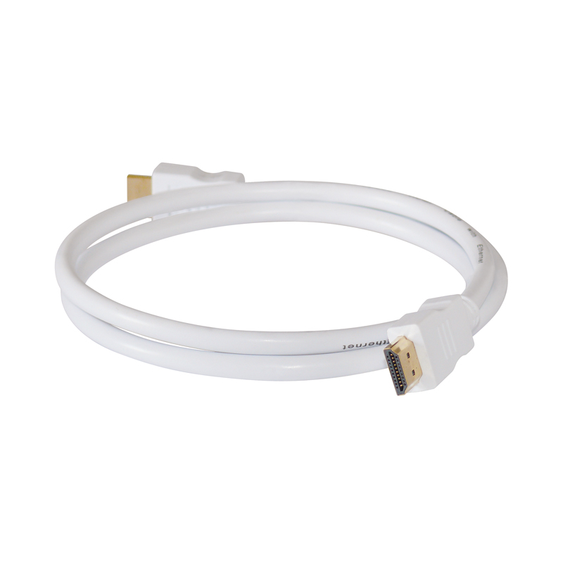 HDMI cable male-male 1.5m white gold-plated 1.4