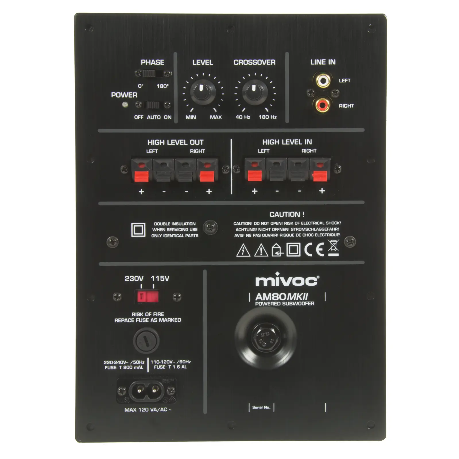 mivoc AM 80 MK II Subwoofer Aktivmodul 80 Watt mivoc AM 80 MK II Subwoofer Aktivmodul 80 Watt