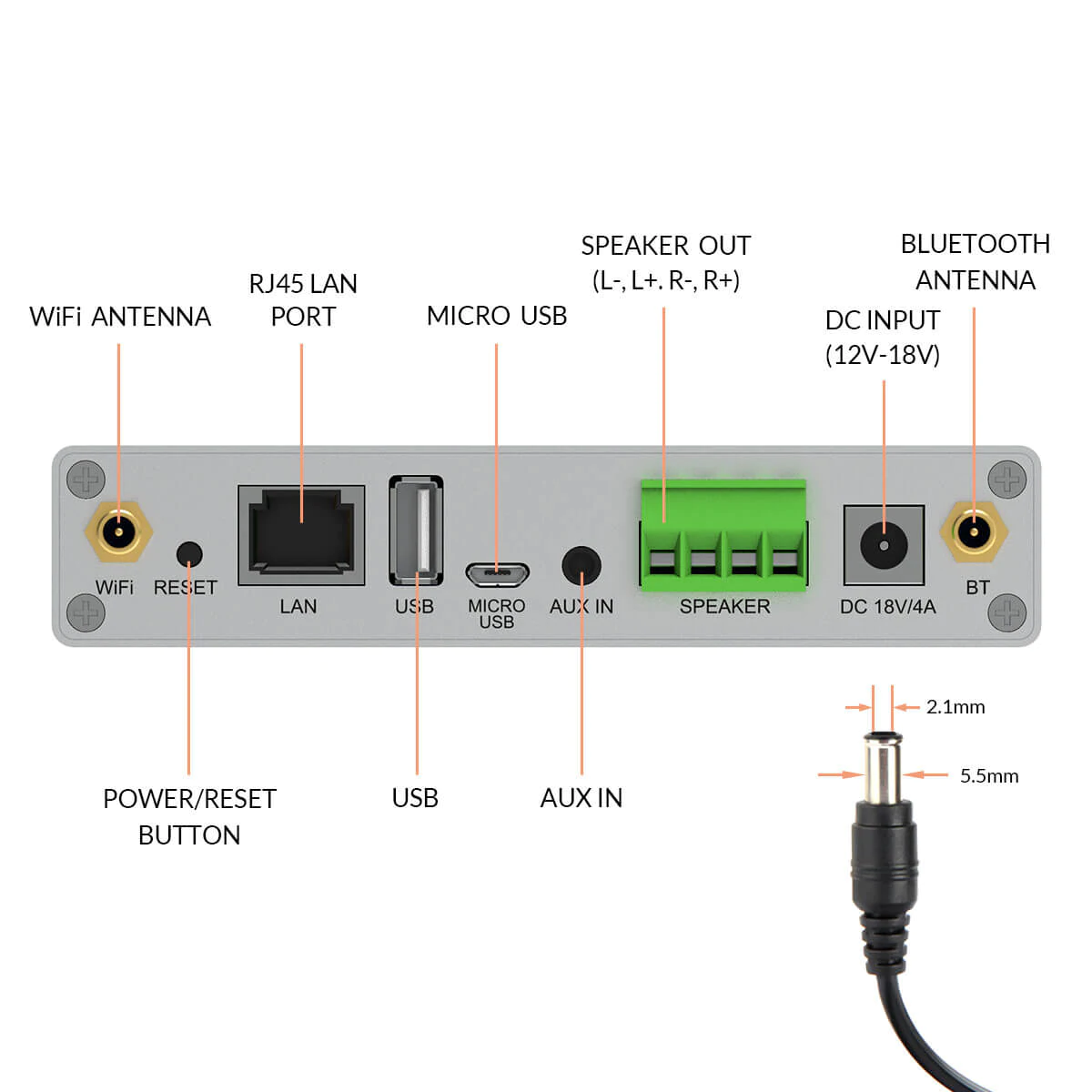Arylic Up2Stream Amp Sub