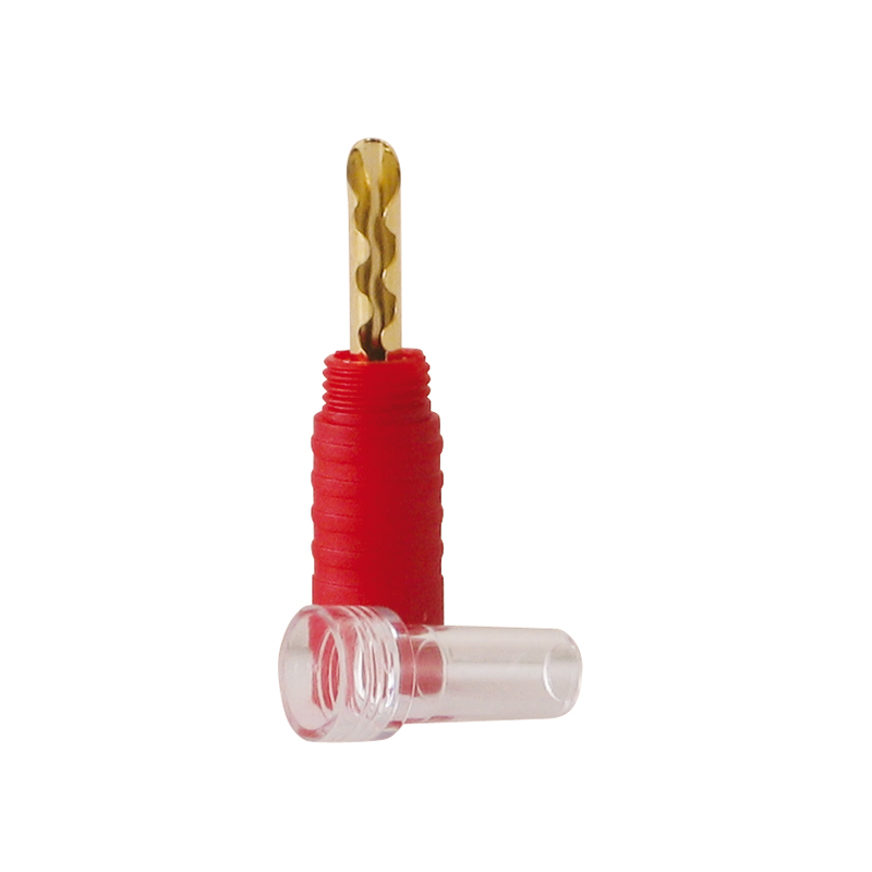 Dynavox High-End Bananenhohlstecker rot Mittelbefestigung