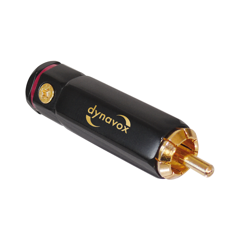 Dynavox High-End Cinch-Stecker rot