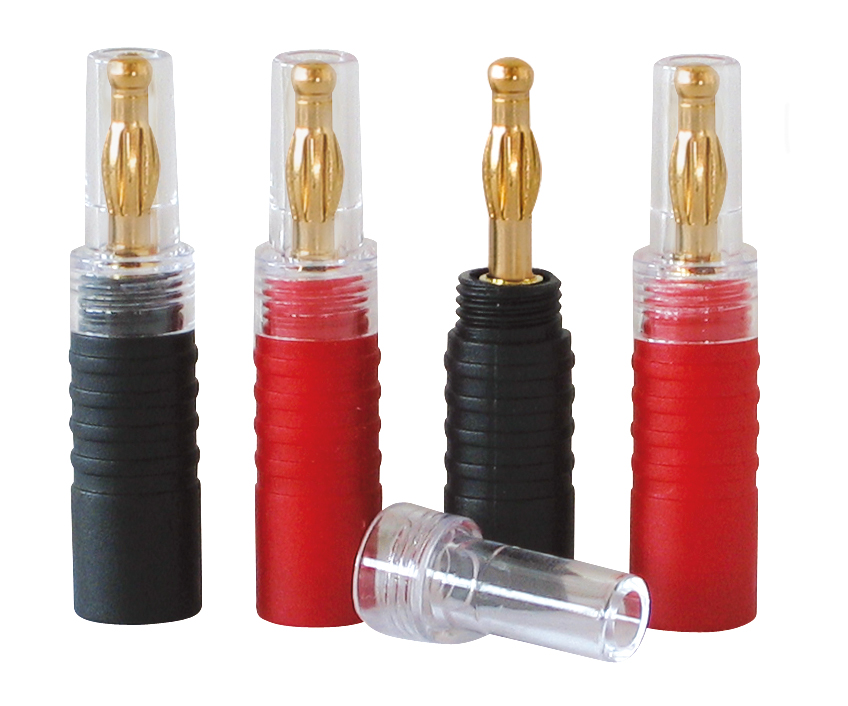 Dynavox High-End Banana Plug Set 2 x red / 2 x black