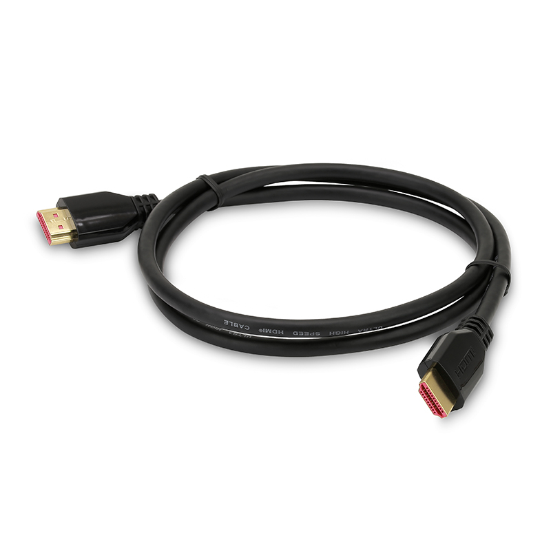 Ultra HDMI Kabel, 8K, vergoldet 1,0 m schwarz