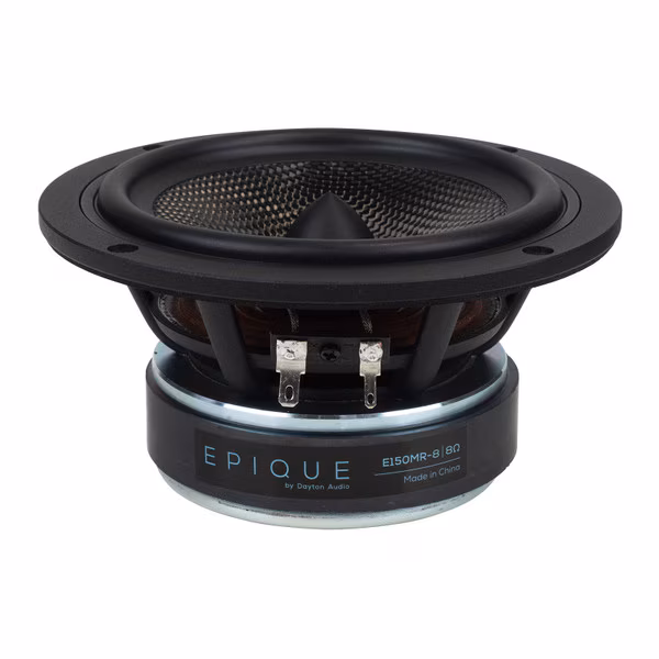 Dayton Audio Epique E150MR-8 5-1/2" Wide-Band Carbon Fiber Midrange Driver 8 Ohm