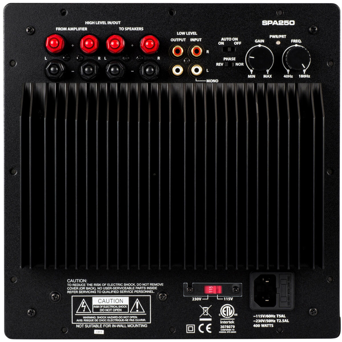 Dayton Audio SPA250 250 Watt Subwoofer Plate Amplifier
