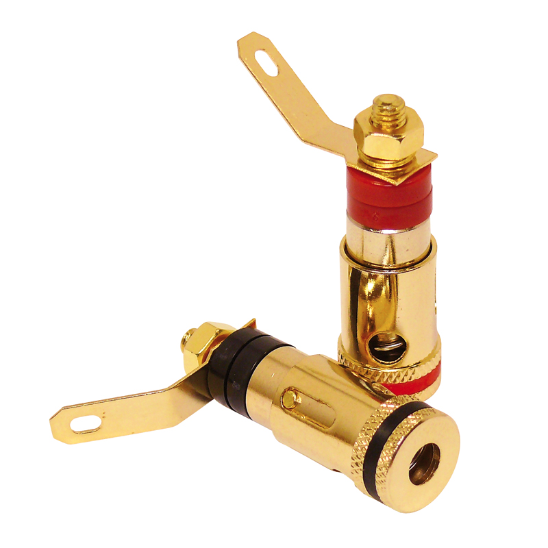 Dynavox Bananeneinbaubuchsen 2 x rot / 2 x schwarz