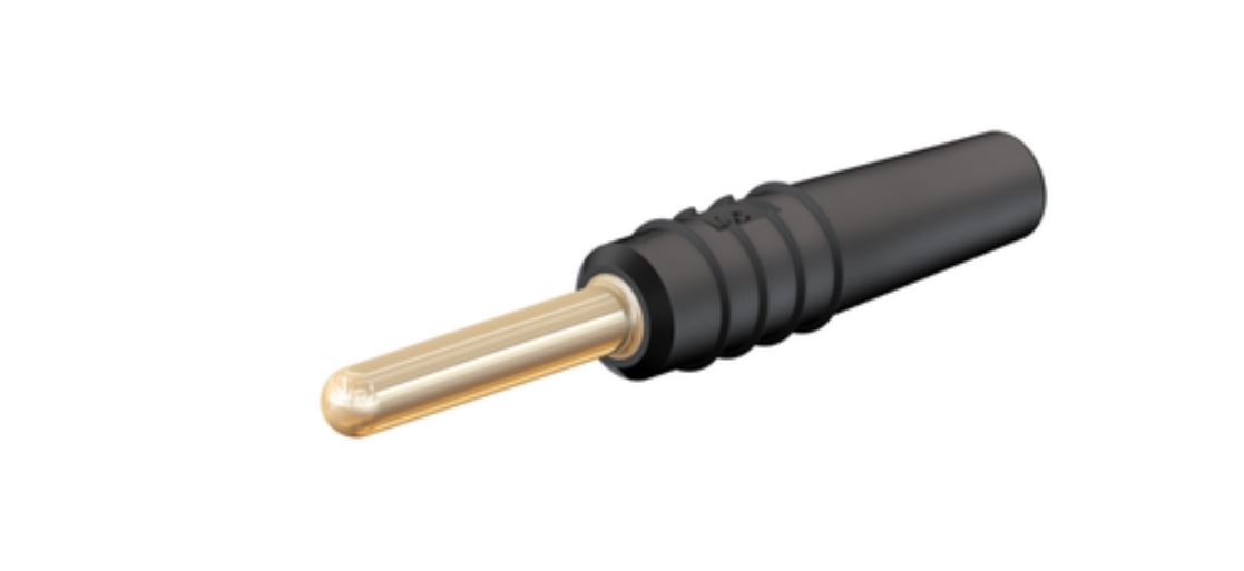 2mm Bananestecker schwarz