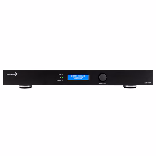 Dayton Audio SA1000DSP 1000 Watt RMS Home Theater Subwoofer Amplifier with DSP Auto Room EQ Class D Power Amp