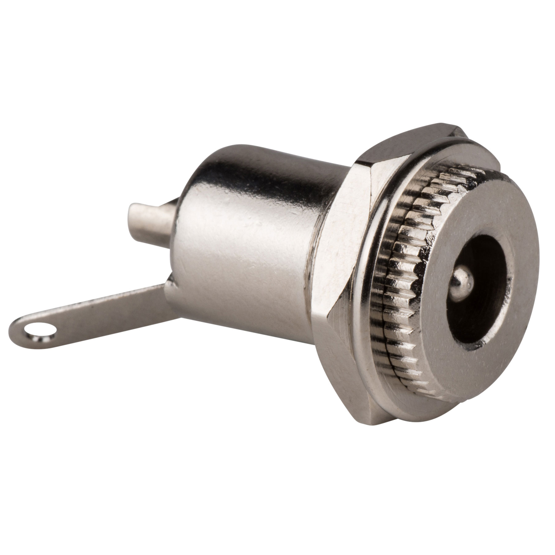 090-5016ArrrMeulA8klz 2.1mm Metal Panel Mount DC Jack