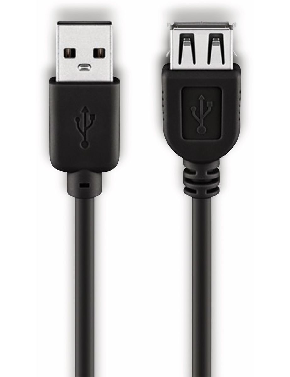 I713456-1-GOOBAY-USB-2-0-Hi-Speed-Verlaengerung-A-A-68905-5-m-schwarz USB 2.0 Hi-Speed Verlängerung 5m
