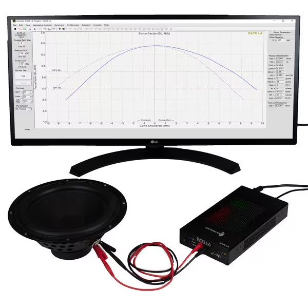 DATS_LA Dayton Audio DATS LA klein und Großsignal Lautsprecher und LCR Messsystem