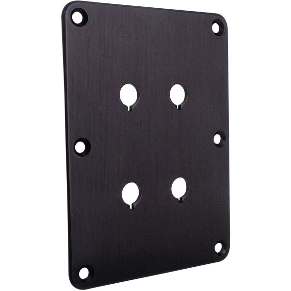 091-612_HR_0-default Dayton Audio DBPP-BK Double Binding Post Plate Black Anodized