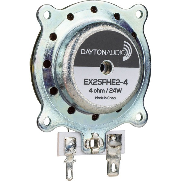 Dayton Audio EX25FHE2-4 IMS™ Framed High Efficiency 25mm Interchangeable Hardware Mount Exciter 24W