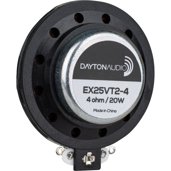 Dayton Audio EX25VT2-4 IMS™ Vented 25mm Interchangeable Hardware Mount Exciter 20W 4 Ohm