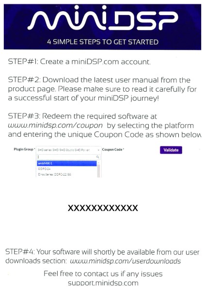 MiniDSP Software Code